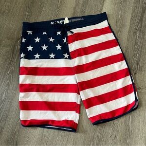 Old navy American Flag Swim Shorts